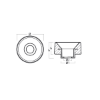 Hamilton Jet engine washer anode - Rondella per motori Hamilton