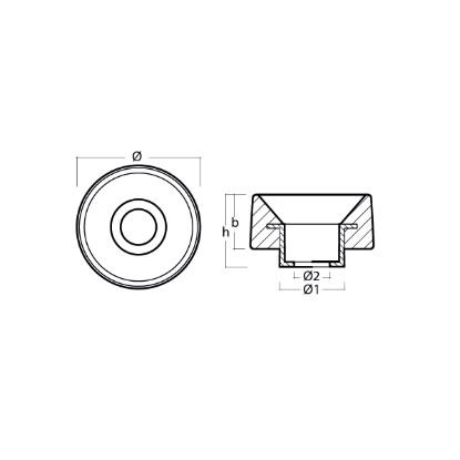 Hamilton Jet engine washer anode - Rondella per motori Hamilton