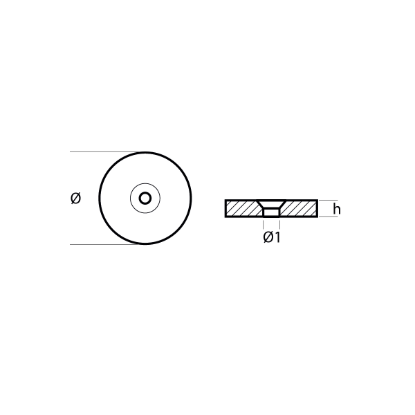 Frigoboat anode for water filter