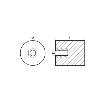 Zinc cylinder for heat exchangers