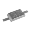 Magnesium weld-on anode with alluminium strap