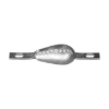 tear drop bolt-on anode 0,45kg (ex art 12023) with slotted holes H.C.200