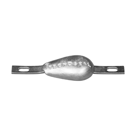 tear drop bolt-on anode 0,45kg (ex art 12023) with slotted holes H.C.200