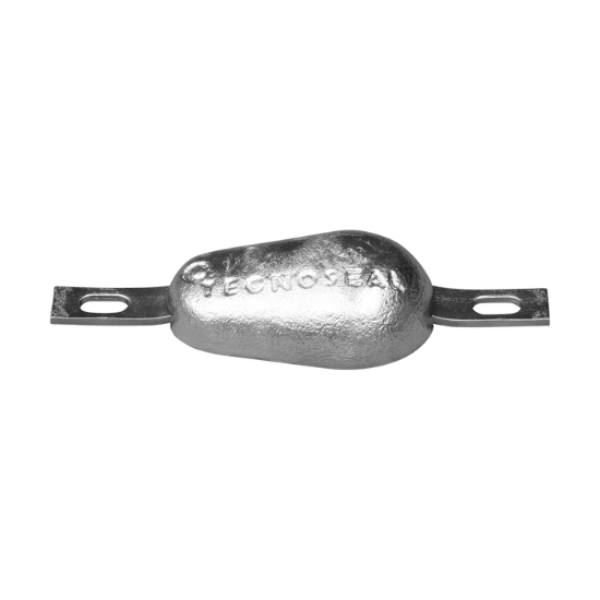 tear drop bolt-on anode 2,1kg with slotted holes H.C.200
