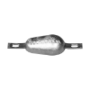 tear drop bolt-on anode 0,7kg with slotted holes H.C.200