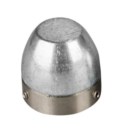 ogiva bosvik in zinco con inserto inox ø25