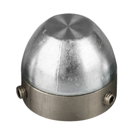 ogiva bosvik in zinco con inserto inox ø33