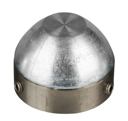 ogiva bosvik in zinco con inserto inox ø35