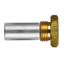 Lombardini pencil anode Ø15 L.30 complete with brass plug 18X1,5