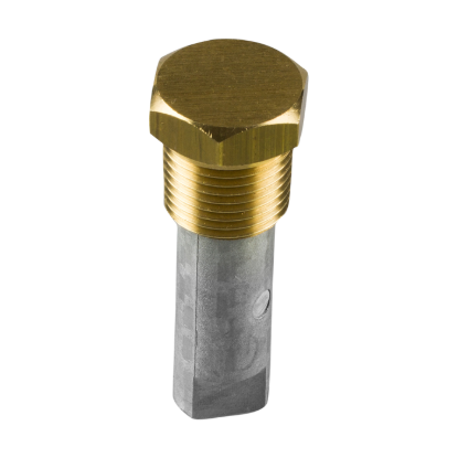 Yamaha pencil anode Ø12 L.52  complete with brass plug  th.3/8''NPT