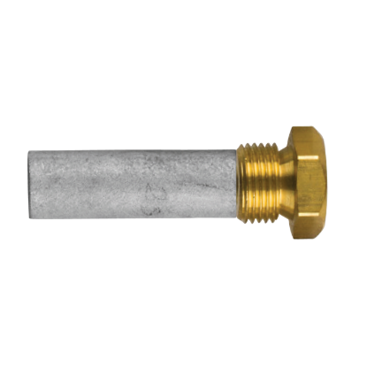 Yanmar pencil anode Ø12,7 L.38 with brass plug 3/8''NPT