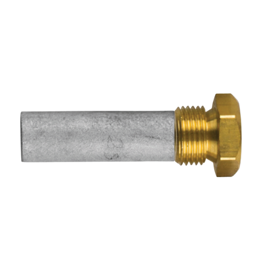 Yanmar pencil anode Ø12,7 L.38 with brass plug 3/8''NPT
