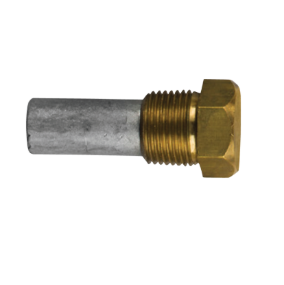 ZF pencil anode Ø12 L.26  with brass plug 3/8''Bspt