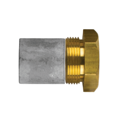 Aifo-FTP Staafanode Ø20 L. 20 Compleet With Brass Plug th.28x1,5