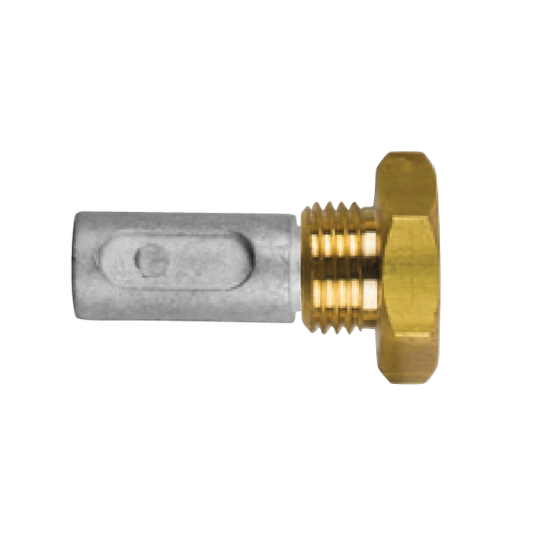 AIFO-FTP pencil anode Ø 13 L.26 complete with brass plug th.16X1,5