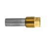 Caterpillar  pencil anode Ø 12 L.40 complete with brass plug th.3/8''bspt