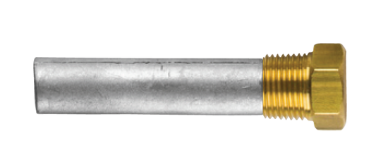 Cummins pencil anode Ø 12,5 L.50,8 complete with brass plug th. 3/8" bspt