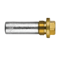 Scania pencil anode Ø 17 L. 45 complete with brass plug th.1/2'GAS