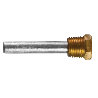 Sen-Dure pencil anode Ø 9,5 L. 51 complete with brass plug th.1/8'' NPT