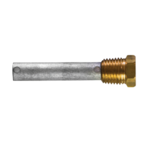 Sen-Dure pencil anode Ø 9,5 L. 44 complete with brass plug th.1/4'' NPT