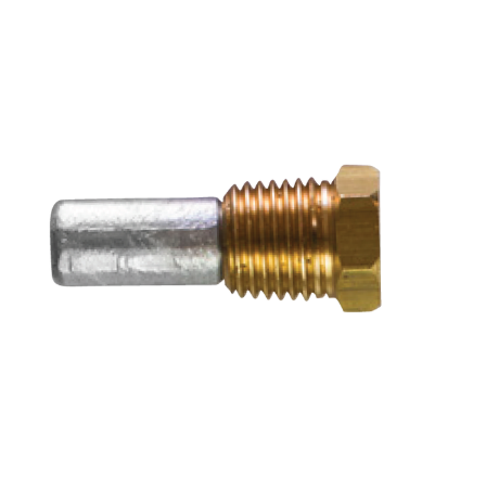 SEN-DURE Staafanode Ø9,5 L. 19,1 Compleet With Brass Plug th.1/4'' NPT