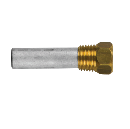 SEN-DURE Staafanode Ø9,5 L. 31,8 Compleet With Brass Plug th.1/4'' NPT