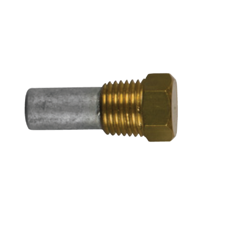 SEN-DURE Staafanode Ø9,5 L. 12,7 Compleet With Brass Plug th.1/4'' NPT