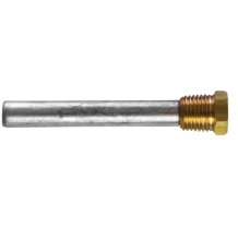 Sen-Dure pencil anode Ø 9,5 L. 63,5 complete with brass plug th.1/4'' NPT
