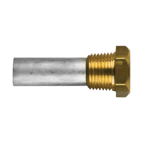 Sen-Dure pencil anode Ø 9,5 L. 51 complete with brass plug th.1/8'' NPT