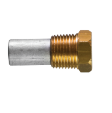 Sen-Dure pencil anode Ø 9,5 L. 51 complete with brass plug th.1/8'' NPT