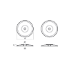Rudder pair anodes Ø70mm with hardware