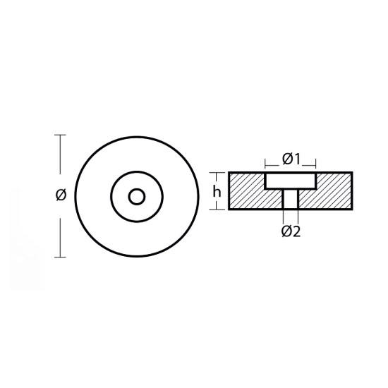 Anode for Stern Ø135mm