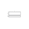 Oval plate for hull (19.29"x 1.89"x 0.79"H)