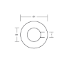 Stainless Steel washer for Radice type prop anode 22-25