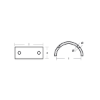 Gori collar for 2-blade saildrive Ø13''-18''