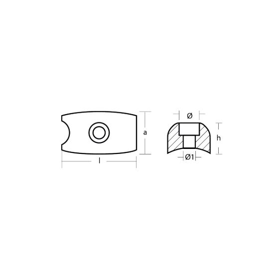 Sidepower - Sleipner propeller nut