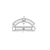 Volvo  Penta collar for 3 blade sail drive, 4 blade folding prop