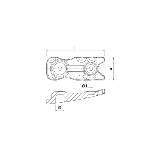 Mercury Power Trim Anode -  Anodo per trim Mercury