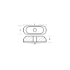 Johnson - Evinrude Gearcase anode - Piastrina per fuoribordo Johnson - Evinrude