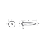 Yamaha Small anode for crankcase cylinder - Anodo interno per motore Yamaha