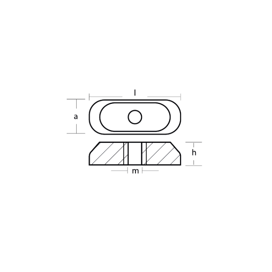 Suzuki small plate for  Suzuki gear case - Piastrina per fuoribordo Suzuki