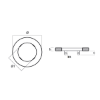 Kamewa Small Collar anode with straps - Collare piccolo con inserti asolati Kamewa