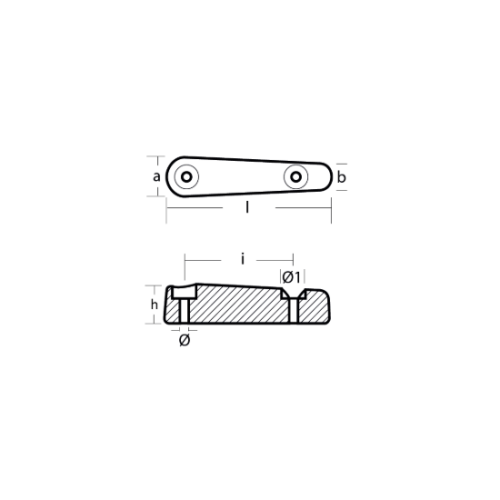 Arneson Large Bar anode - Barra grande per motori Arneson