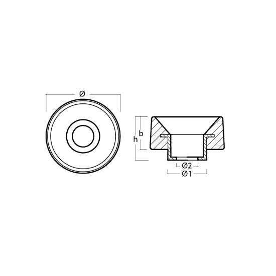 Hamilton Jet engine washer anode - Rondella per motori Hamilton