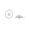 Disc anode single Ø90mm