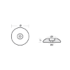 Disc anode single Ø140mm Heavy