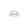 Disc anode singleØ70mm with steel insert