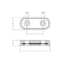 Bolt-on Bar Anodes Vetus Type 15 148x58x26 H.C. 80