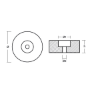Disc anode for Stern 100*40mm