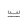 Bolt-on anode for Hull  290x90x32 H.C. 160